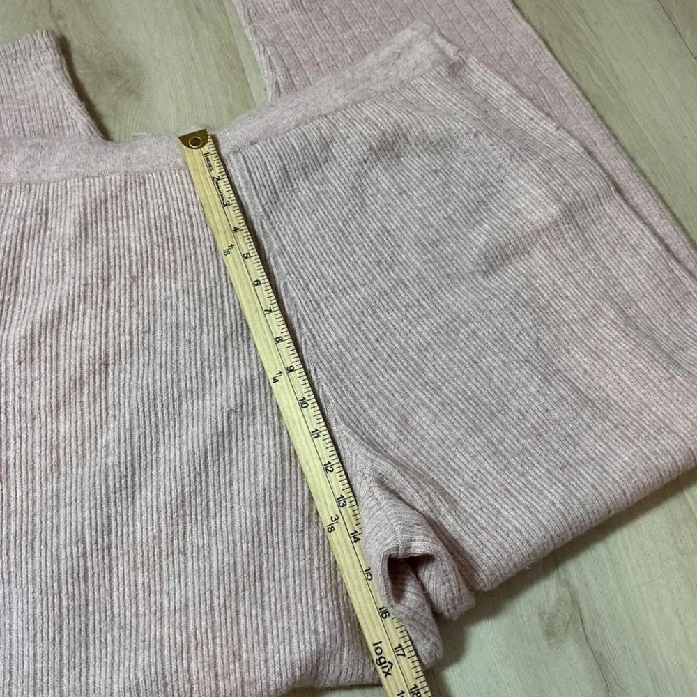 DKNY Women's Knit Lounge Pants Wide Leg‎ Drawstring Waist Pink XL